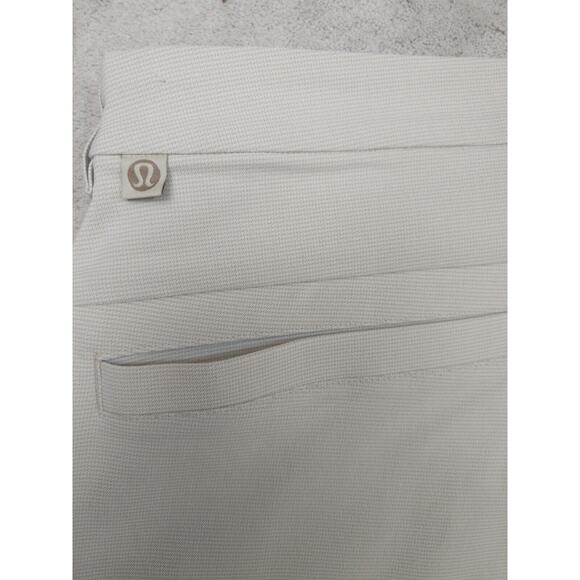 Lululemon lab Stretch Woven Trouser Wool Blend Pant Natural Ivory Size 36 - Picture 14 of 15